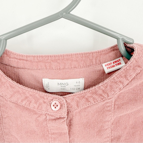 Mango Pink Pleated Sundress with Bishop Sleeves - Picture 2 of 3